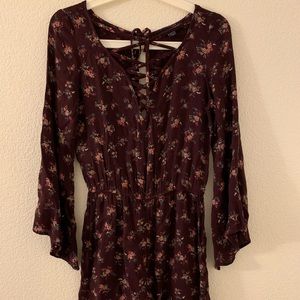 Lightweight long sleeve romper from AE